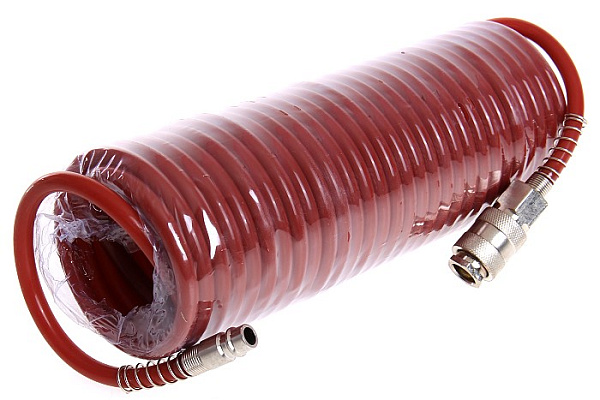 Шланг спиральный ELITECH 7,5м 5х8мм, 15бар, полиамид, рапид 0704.011500