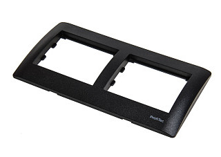 Рамка Profitec Corsa ST графит GLOSS 2СП гориз (PC-пласт) (910733)