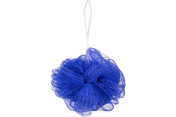 Мочалка для тела ШАР, нейлоновая 20 г (7х9х8 см), ассорти, 9057