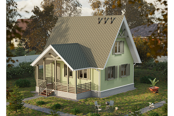 Сайдинг Docke PREMIUM Корабельный брус КИВИ (3600х232мм, 0.84м²) (в упак. 20шт)