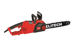 Пила цепная ELITECH ПЭ 2416ПОБ (2400Вт, шина-41см, 3/8, 1.3мм, 5,2кг, продольное (E1611.020.00)
