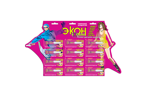 Клей-гель ЭКОН Экстрим секундный на мульти-карте 3гр (2181099) 12/288