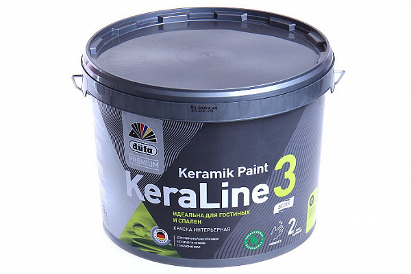 Краска ВД Dufa Premium KeraLine 3 база 1 (9,0кг)	