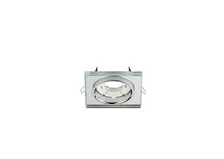 Светильник встраиваемый IN HOME GX53R-glass SMR-L КВАДРАТ с подсветкой 4К под GX53 зеркальный (4286)