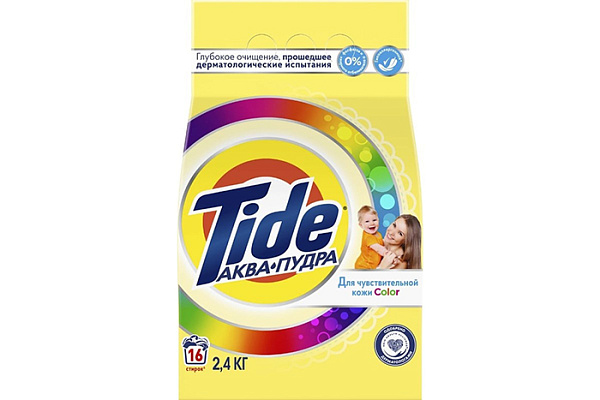 Порошок стиральный TIDE автомат для чувствительной и детской кожи 2,4кг (1/6)