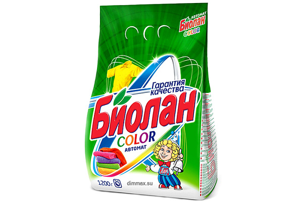 Порошок стиральный БИОЛАН автомат колор 1,2кг (1/7)