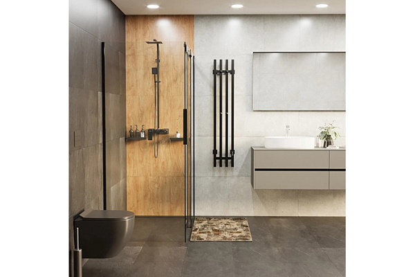 Полотенцесушитель электрический MIXLINE MOON QUADRO BLACK 120/15 (таймер, 206Вт) ЧЕРНЫЙ 557163