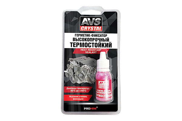 Герметик-фиксатор (анаэробный ) высокотемпературный (красный) 6 мл (AVS AVK-131)