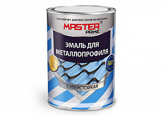 Эмаль для металлопрофиля MASTER PRIME RAL 3003 рубиново-красный (0,9кг) 