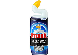 Чистящее средство для унитаза ТУАЛЕТНЫЙ УТЕНОК Видимый эффект 500мл /12 (668)(253)