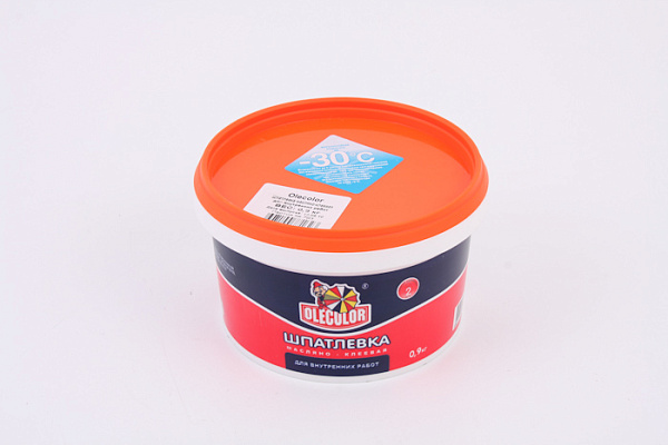 Шпатлевка OLECOLOR масляно-клеевая для внутренних работ (0,9кг)