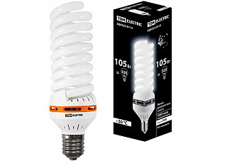 Лампа энергосберегающая TDM КЛЛ-FS-105 Вт-6500 К–Е40 (85х280 мм) (0323-0113)*