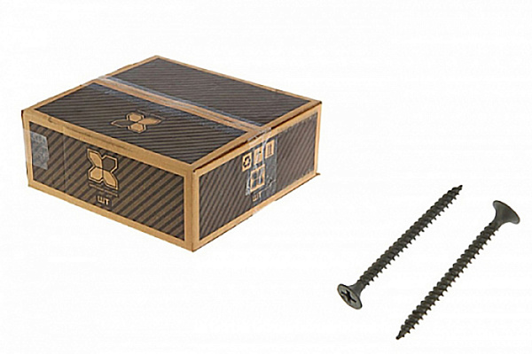 Саморез потай, ч/резьба, оксид  4,2* 76 (упак. 4000шт)