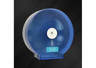 Диспенсер туалетной бумаги puff-7115 синий, с ключом 125х280х285 1402.104