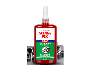 Анаэробный клей SOMA FIX (фиксатор резьбы средней прочности, 50мл) Турция S043