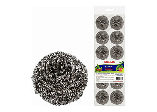 Губка металлическая ЛАЙМА спиральная 12х15  12шт (606658)