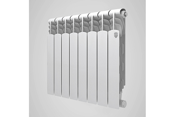 Радиатор Royal Thermo Revolution биметалл, белый (122вт, 350х80х4секц., 1,42кг) 