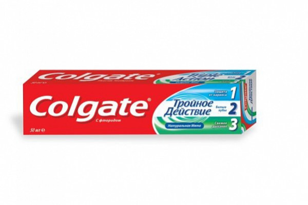 Зубная паста COLGATE (КОЛГЕЙТ) Тройное действие 50мл (954)