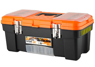 Ящик для инструментов Blocker Expert 20" с металлическими замками черный/оранжевый (BR3931ЧРОР)