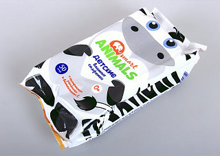 Влажные салфетки Smart animals №50 детские с ромашкой и витамином Е mix, арт. 72275 / 26