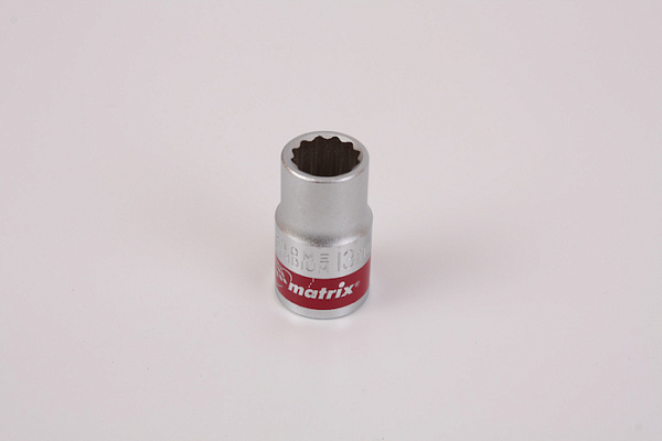 Головка торцовая MATRIX ,хромированная, 12-гранная 13мм (13686)
