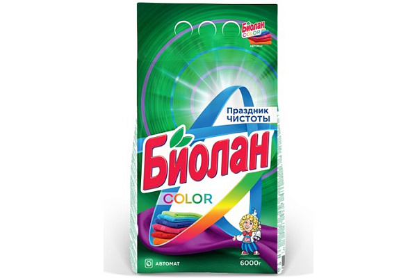 Порошок стиральный БИОЛАН автомат колор 6кг