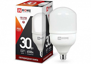 Лампа светодиодная IN HOME LED-A70-VC 30Вт 230В Е27 6500К 2850Лм (165)