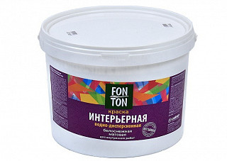 Краска интерьерная FonTon белая (3,0кг)