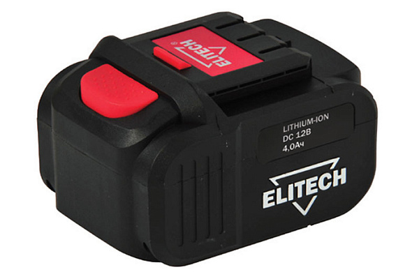 Аккумулятор ELITECH 12В 4,0Ач, Li-ion 1820.098400