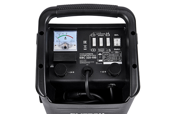 Пускозарядное устройство ELITECH HD EBC 320/180 (12-24В, заряд 16/30А, пуск 180А)