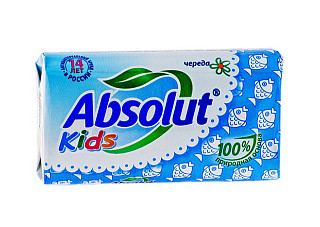 Мыло туалетное АБСОЛЮТ KIDS ДЕТСКОЕ Череда 90г/72 (6057/685)