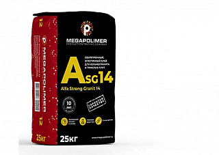 Клей для плитки MEGAPOLIMER Asg14 "Alfa Strong Granit 14'' 25кг.