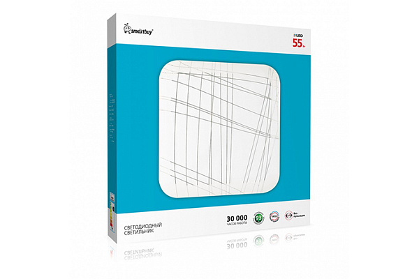 Светильник светодиодный потолочный SMARTBUY 55W Line 55Вт, 6000K (SBL-LINE-55-W-6K) (0815)