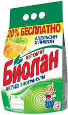 Порошок стиральный БИОЛАН автомат апельсин лимон 2,4кг (1/4)