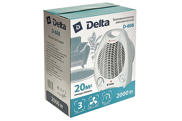 Тепловентилятор DELTA D-608 : 2000 Вт(8)