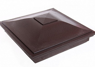 Колпак полимеркомпозитный  Monblan 385х385 мм (1,5 кирпича): цвет коричневый