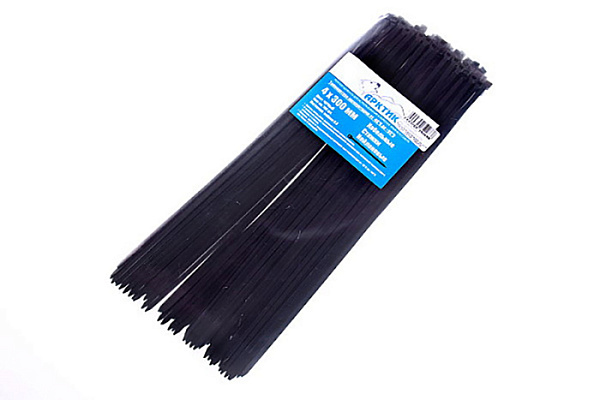 Хомуты Арктик морозостойкие 5 Х 300 черные (4,8 мм, 100шт/уп)