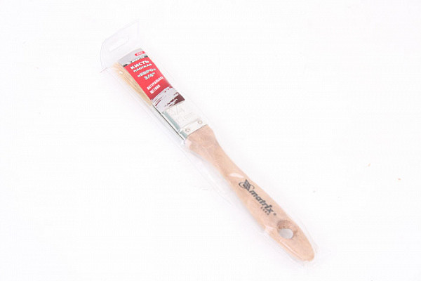 Кисть плоская MTX "Евро"  3/4" 20мм, деревянная ручка, натуральная щетина (83050) 12/600