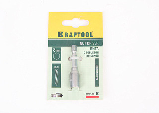 Бита  KRAFTOOL с торцевой головкой, 8 мм (26391-08)