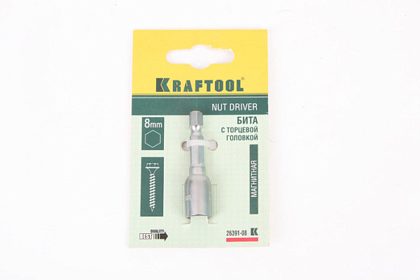 Бита  KRAFTOOL с торцевой головкой, 8 мм (26391-08)