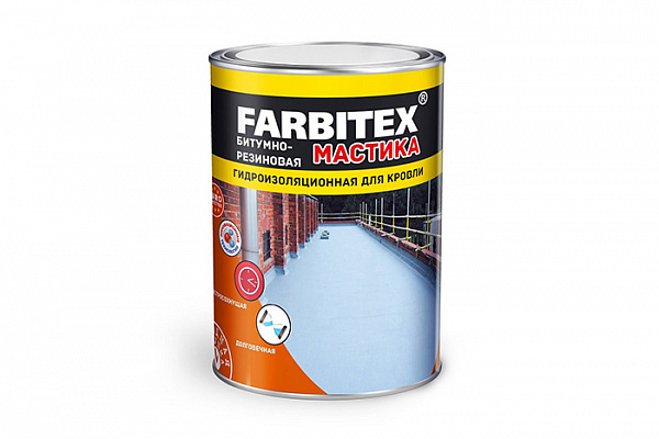 Мастика битумно-резиновая FARBITEX (2,0кг) 