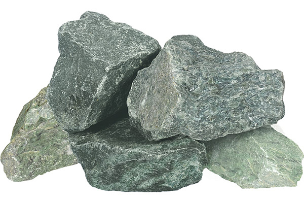Камень "Хакасский жадеит", колотый, средний (70-140 мм), в коробке 10 кг "Банные штучки" /1