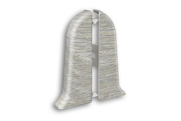 Заглушка торцевая для плинтуса 55мм "Идеал Классик" (2шт. во флоупак) 230 Дуб айсберг