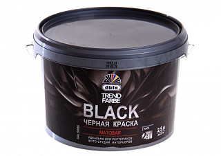 Краска ВД Dufa TREND FARBE BLACK RAL 9005 черная (2,5кг)