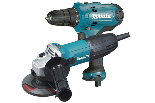 Набор инструмента Makita DK0117 (дрель DF0300+УШМ 9555HN)