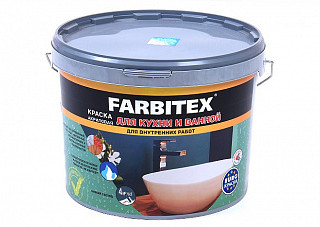 Краска акриловая FARBITEX для кухни и ванной (13,0кг) 