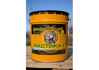 Мастика битумная гидроизоляционная АльфаТехМаст, ведро (20,0кг)
