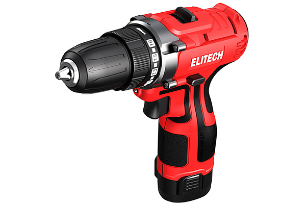 Дрель-шуруповерт ELITECH ДА 12Л2 12В 2х2Ач Li-ion (Е2201.043.01)