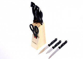 Набор ножей 7пр на деревянной подставке DANIKS YW-A116-7 (119)