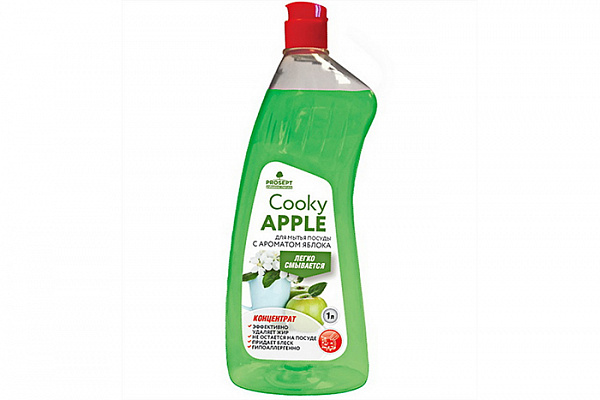 Жидкое средство для мытья посуды ПРОСЕПТ Cooky apple концентрат 1,0л (134-1)